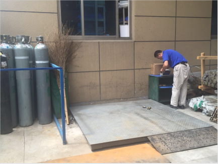 工具柜廠家天金岡旗下地磅 （客戶現場圖）